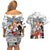 Nami One Piece Couples Matching Off Shoulder Short Dress and Hawaiian Shirt Anime Mix Manga Style