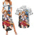 Nami One Piece Couples Matching Summer Maxi Dress and Hawaiian Shirt Anime Mix Manga Style