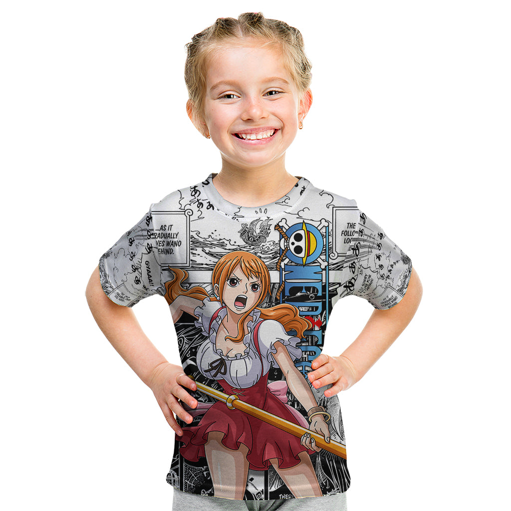 Nami One Piece Kid T Shirt Anime Mix Manga Style