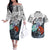 Yamato - One Piece Couples Matching Off The Shoulder Long Sleeve Dress and Hawaiian Shirt Anime Mix Manga Style