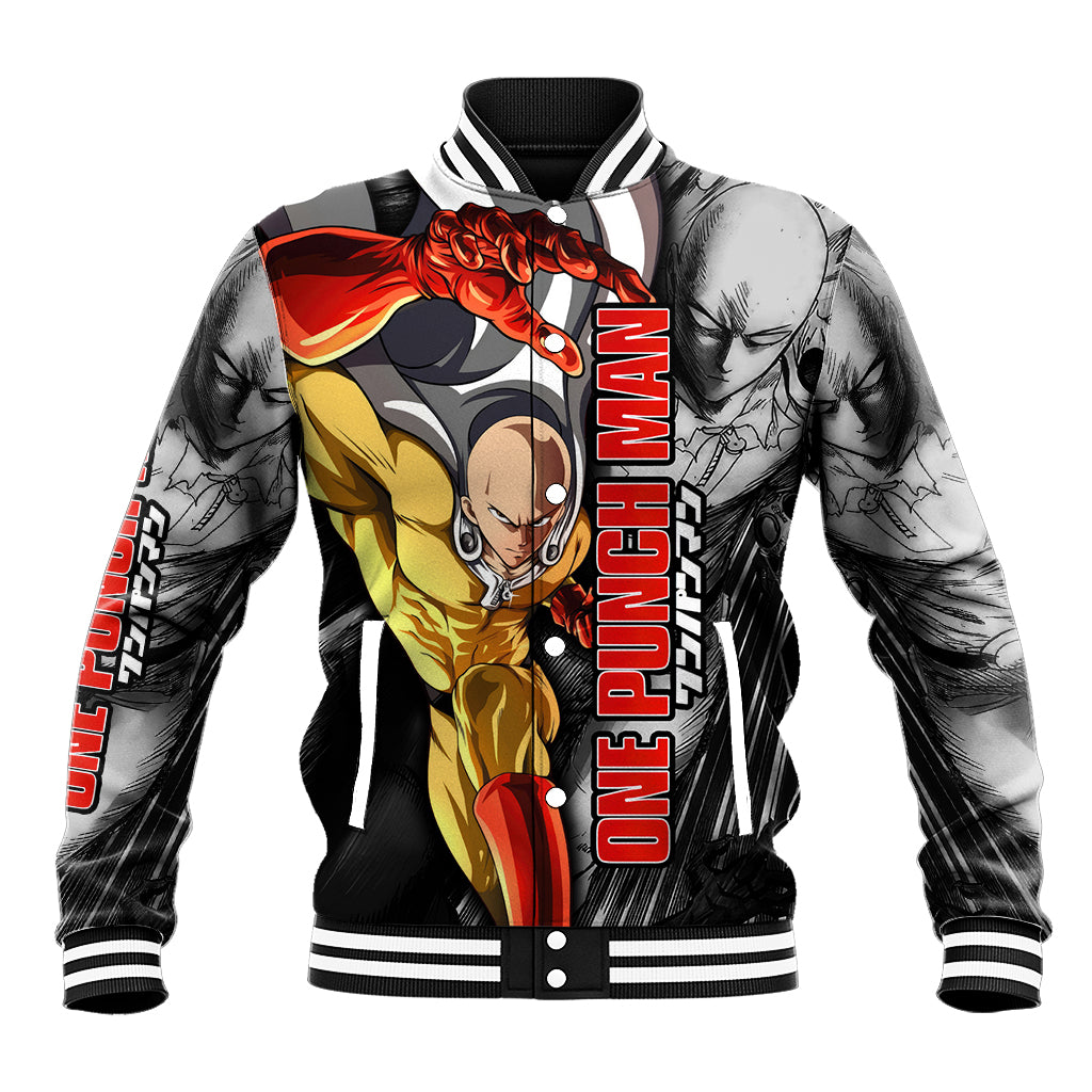 Saitama - One Punch Man Baseball Jacket Anime Mix Manga Style