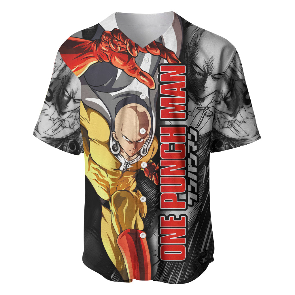 Saitama - One Punch Man Baseball Jersey Anime Mix Manga Style