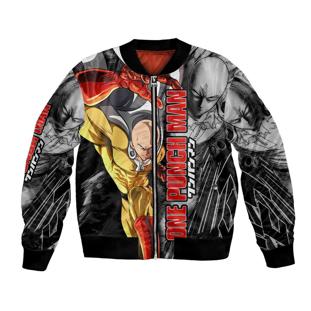 Saitama - One Punch Man Bomber Jacket Anime Mix Manga Style