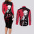 Toge Inumaki Jujutsu Kaisen Couples Matching Long Sleeve Bodycon Dress and Long Sleeve Button Shirt Manga Style Art