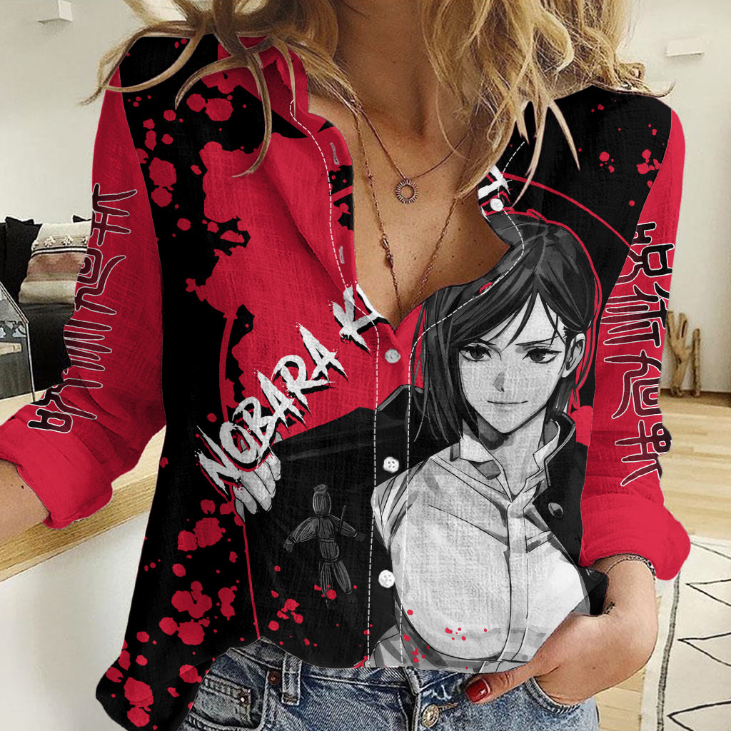 Nobara Kugisaki Jujutsu Kaisen Women Casual Shirt Manga Style Art