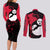 Panda Jujutsu Kaisen Couples Matching Long Sleeve Bodycon Dress and Long Sleeve Button Shirt Manga Style Art