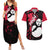 Panda Jujutsu Kaisen Couples Matching Summer Maxi Dress and Hawaiian Shirt Manga Style Art