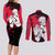 Ryomen Sukuna Jujutsu Kaisen Couples Matching Long Sleeve Bodycon Dress and Long Sleeve Button Shirt Manga Style Art