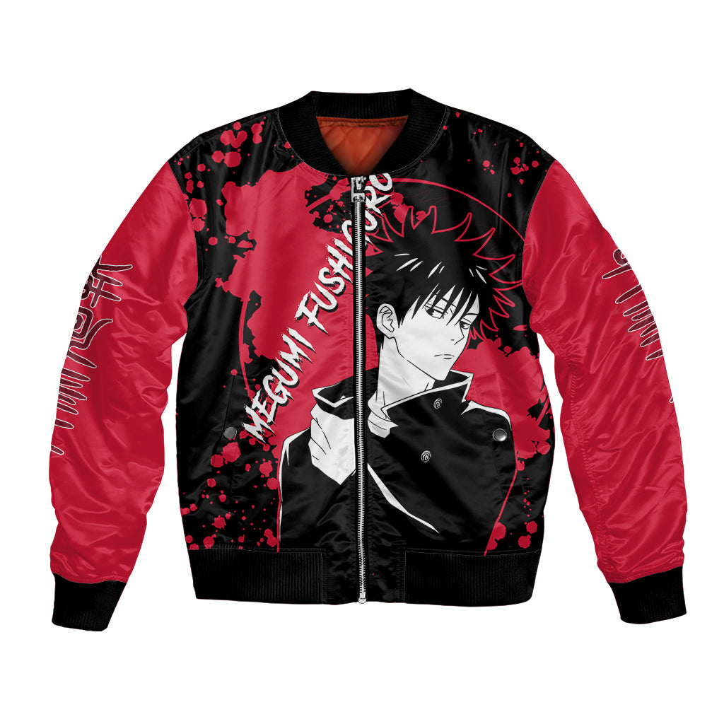 Megumi Fushiguro Jujutsu Kaisen Bomber Jacket Manga Style Art