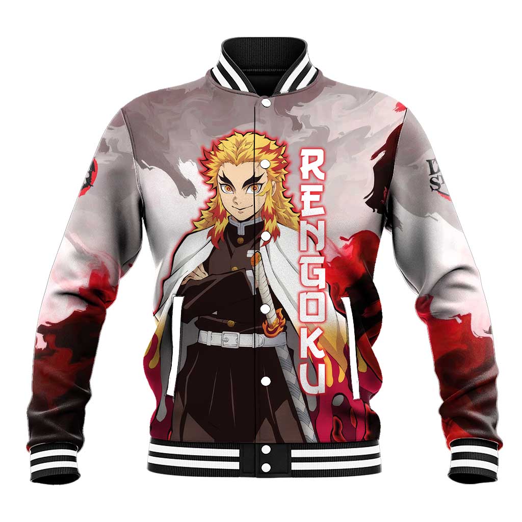 Rengoku Kyoujurou - Demon Slayer Baseball Jacket Anime Style