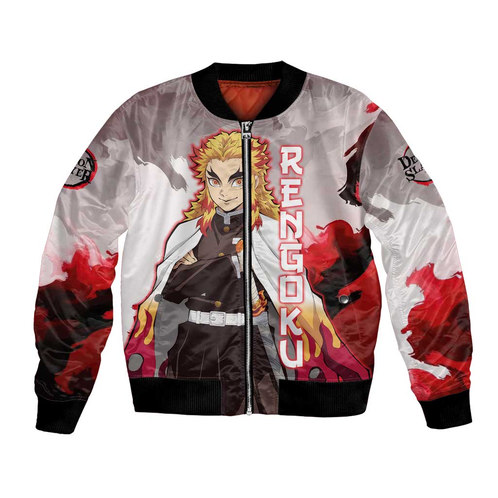 Rengoku Kyoujurou - Demon Slayer Bomber Jacket Anime Style