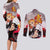 Rengoku Kyoujurou - Demon Slayer Couples Matching Long Sleeve Bodycon Dress and Long Sleeve Button Shirt Anime Style