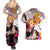 Rengoku Kyoujurou - Demon Slayer Couples Matching Summer Maxi Dress and Hawaiian Shirt Anime Style