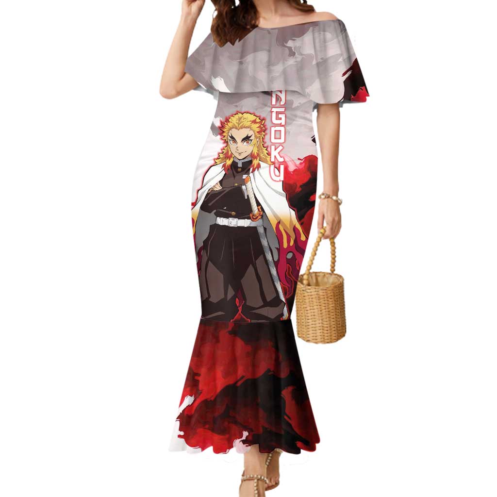 Rengoku Kyoujurou - Demon Slayer Mermaid Dress Anime Style