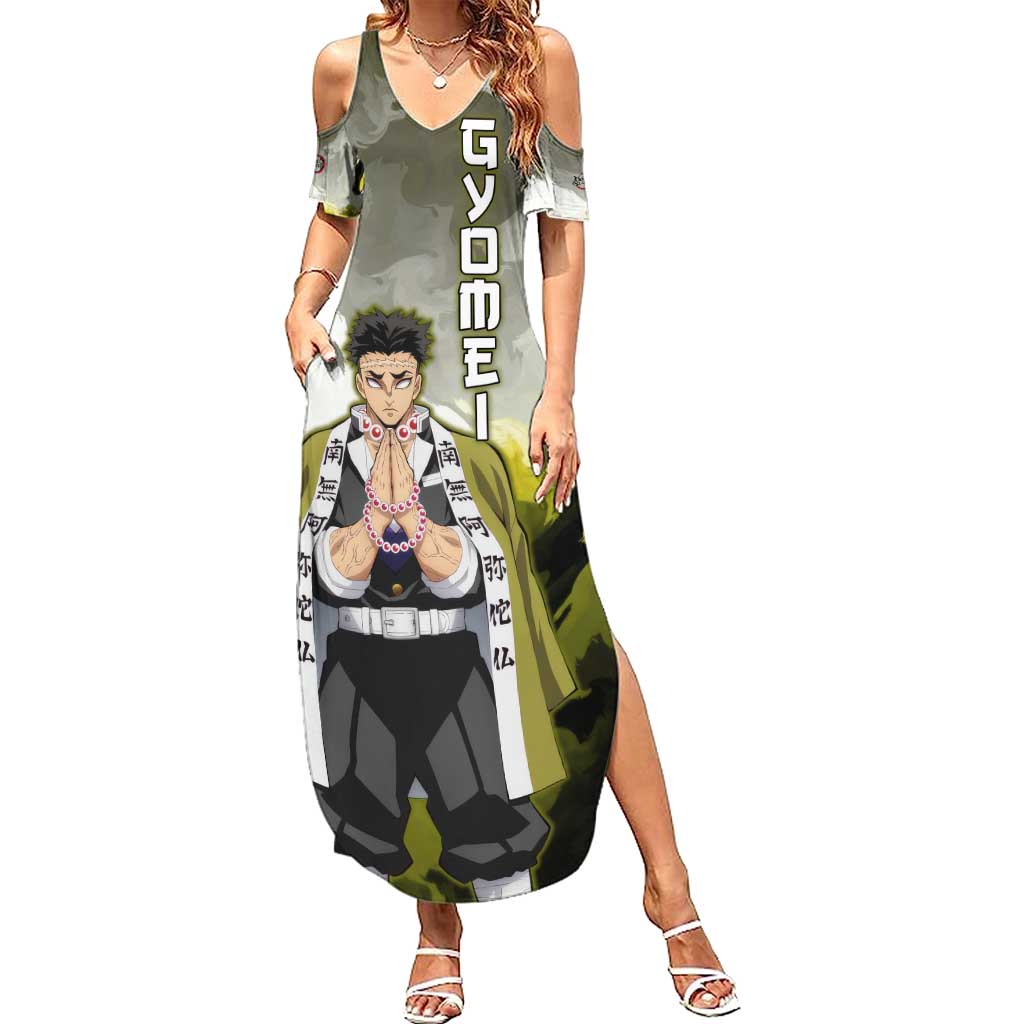 Gyomei - Demon Slayer Summer Maxi Dress Anime Style