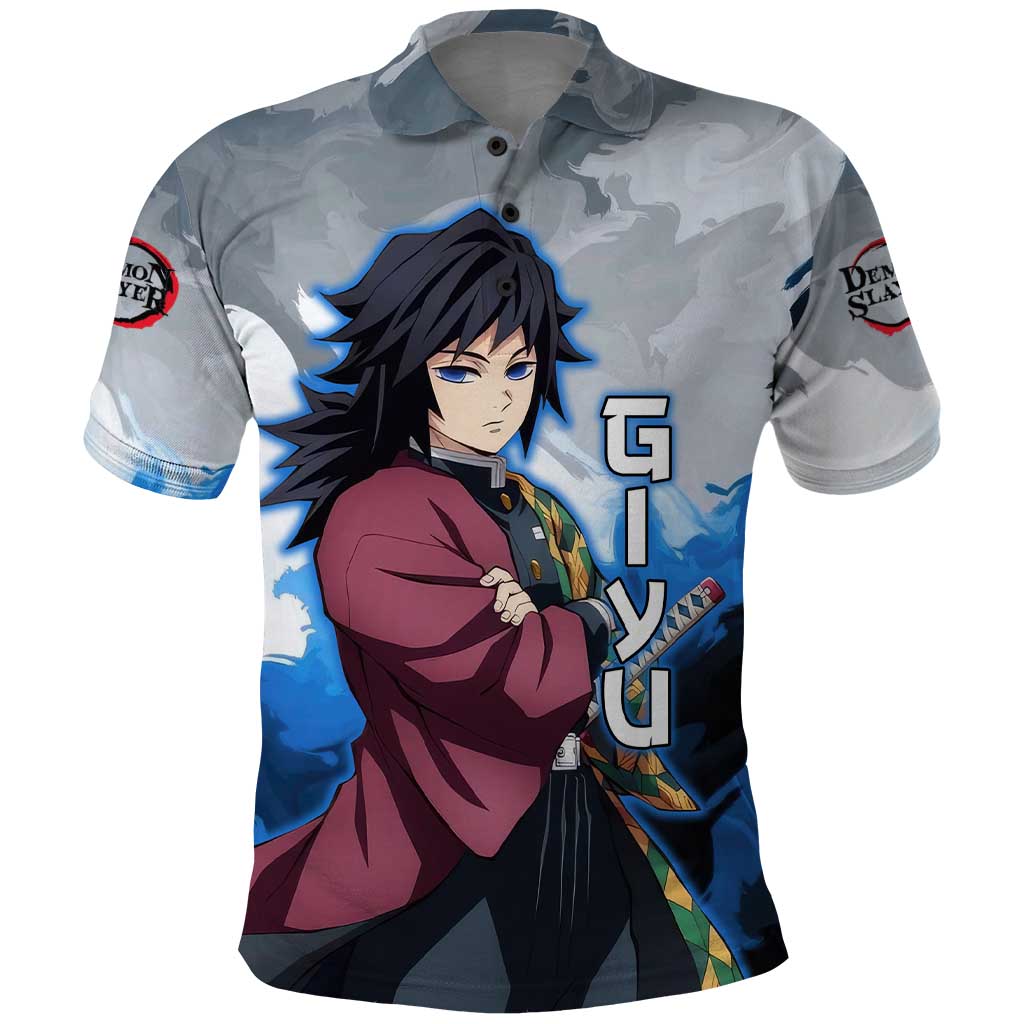 Giyu Tomioka - Demon Slayer Polo Shirt Anime Style