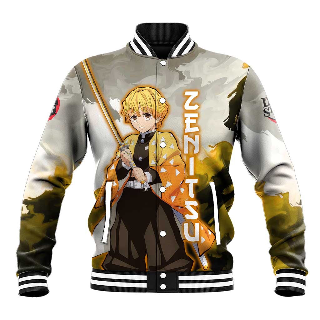 Zenitsu Agatsuma - Demon Slayer Baseball Jacket Anime Style