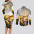 Zenitsu Agatsuma - Demon Slayer Couples Matching Long Sleeve Bodycon Dress and Long Sleeve Button Shirt Anime Style