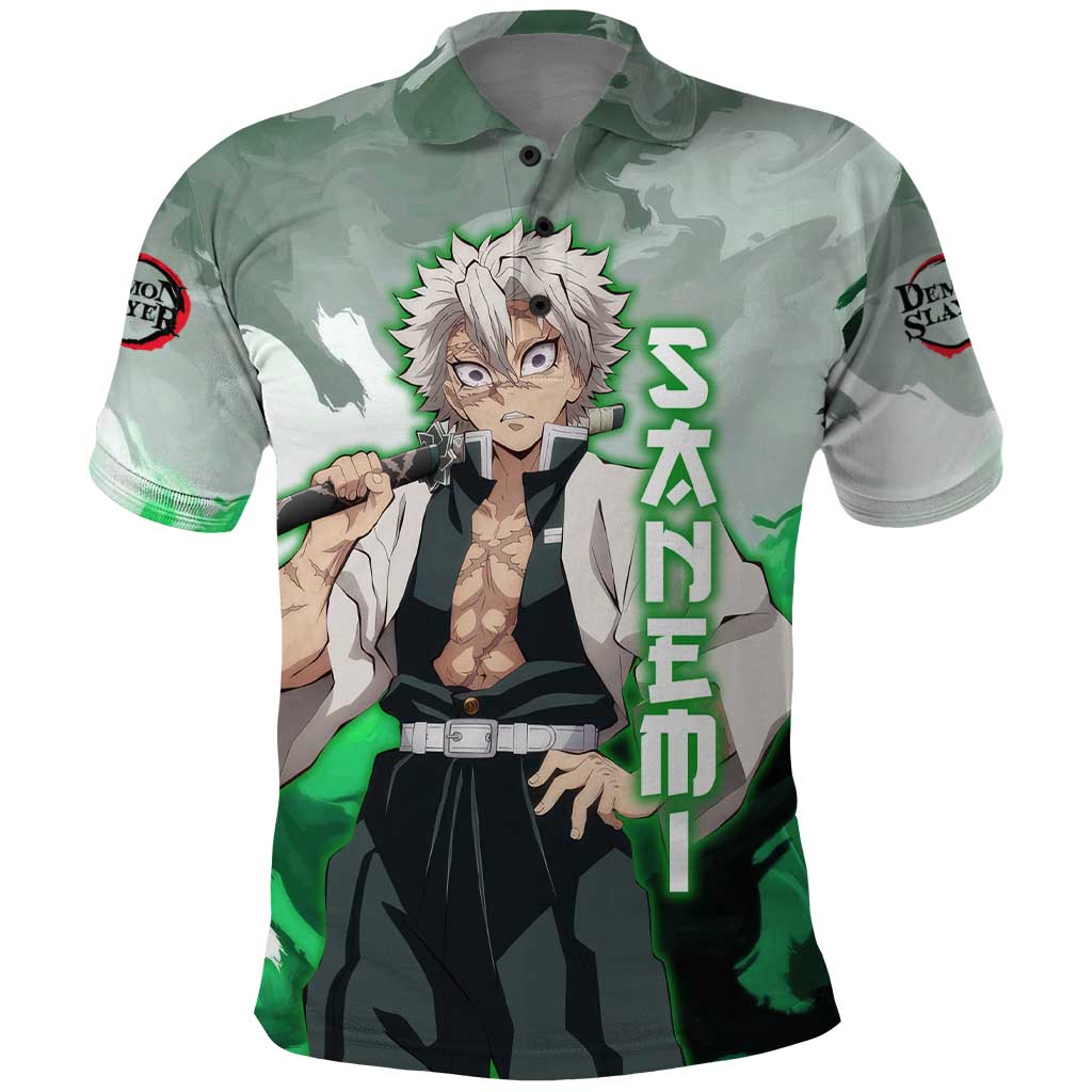 Sanemi Shinazugawa - Demon Slayer Polo Shirt Anime Style