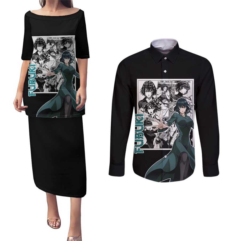 Fubuki - One Punch Man Couples Matching Puletasi and Long Sleeve Button Shirt Anime Mix Manga Style