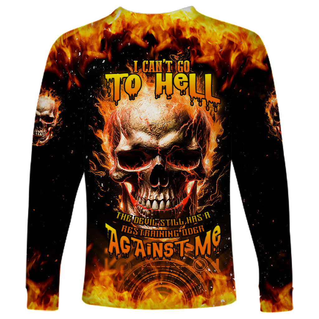 magic-fire-skull-long-sleeve-shirt-i-cant-go-to-hell-the-devil-still-has-a-rest-training-oder-against-me