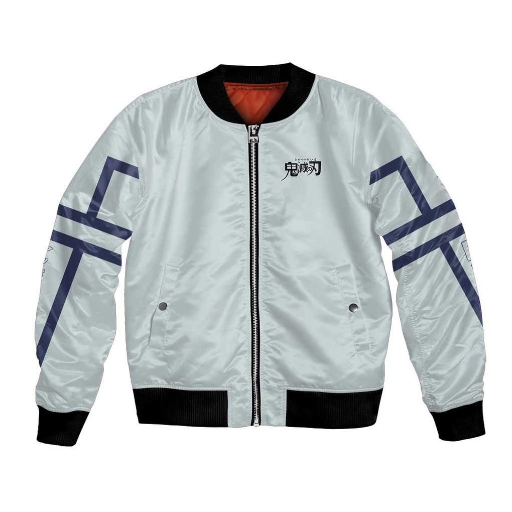 Hakuji - Akaza Demon Slayer Bomber Jacket Anime Style