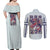 Hakuji - Akaza Demon Slayer Couples Matching Off Shoulder Maxi Dress and Long Sleeve Button Shirt Anime Style