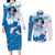 Sailor Mercury - Sailor Moon Couples Matching Long Sleeve Bodycon Dress and Long Sleeve Button Shirt Anime Style