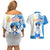 Sailor Mercury - Sailor Moon Couples Matching Off Shoulder Short Dress and Hawaiian Shirt Anime Style