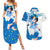 Sailor Mercury - Sailor Moon Couples Matching Summer Maxi Dress and Hawaiian Shirt Anime Style