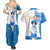 Sailor Mercury - Sailor Moon Couples Matching Summer Maxi Dress and Hawaiian Shirt Anime Style