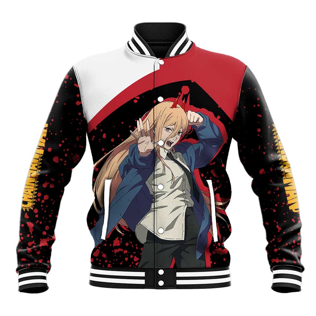 Power - Chainsaw Man Baseball Jacket Anime Style