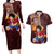 Luffy - Straw Hat - One Piece Couples Matching Long Sleeve Bodycon Dress and Hawaiian Shirt Anime Style