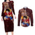 Luffy - Straw Hat - One Piece Couples Matching Long Sleeve Bodycon Dress and Long Sleeve Button Shirt Anime Style