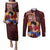 Luffy - Straw Hat - One Piece Couples Matching Puletasi and Long Sleeve Button Shirt Anime Style