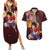 Luffy - Straw Hat - One Piece Couples Matching Summer Maxi Dress and Hawaiian Shirt Anime Style