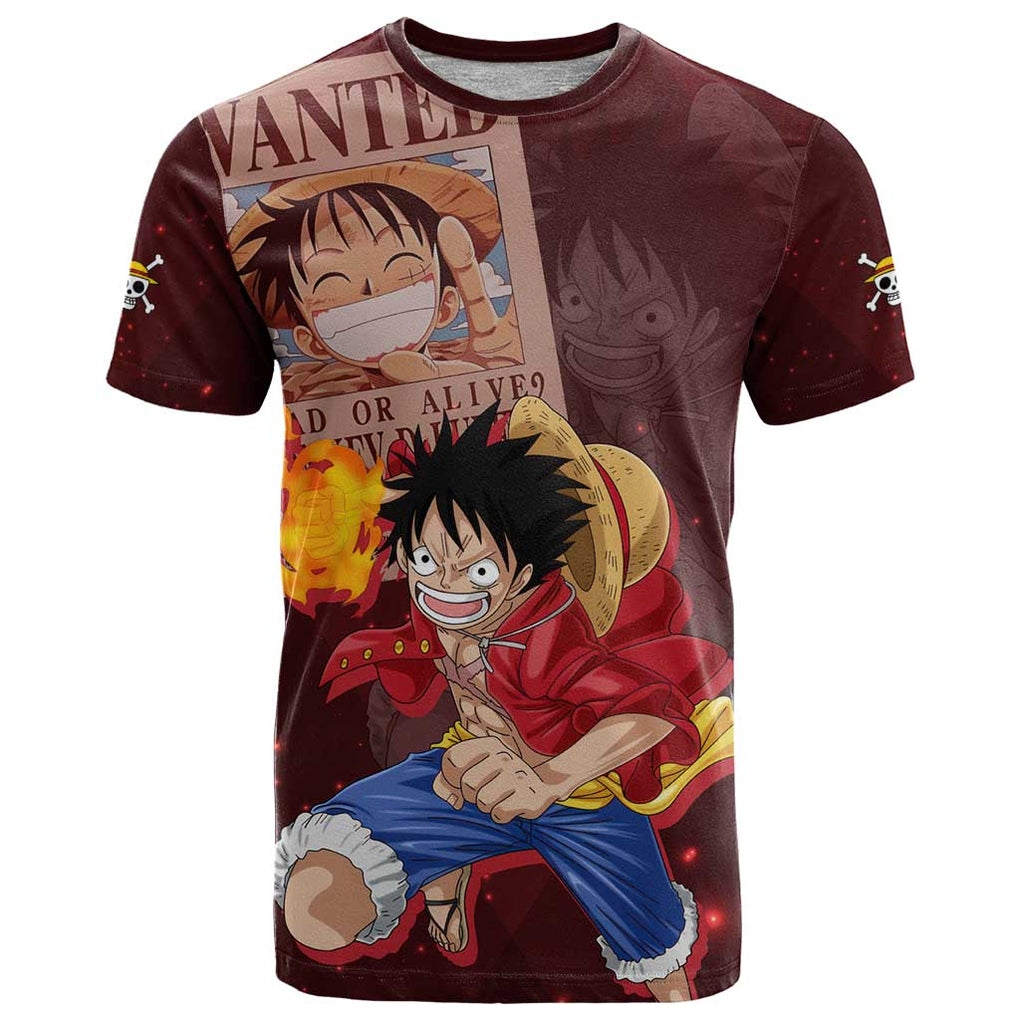 Luffy - Straw Hat - One Piece T Shirt Anime Style