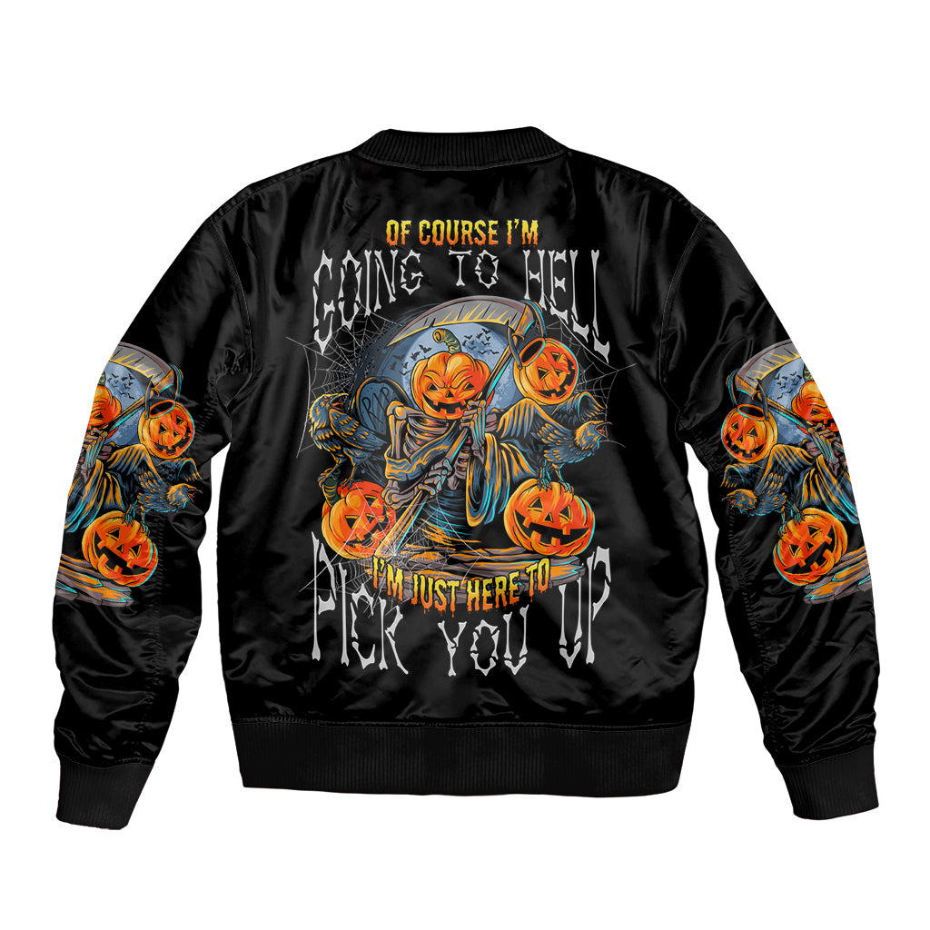 of-course-im-going-to-hell-skull-pumpkin-halloween-bomber-jacket