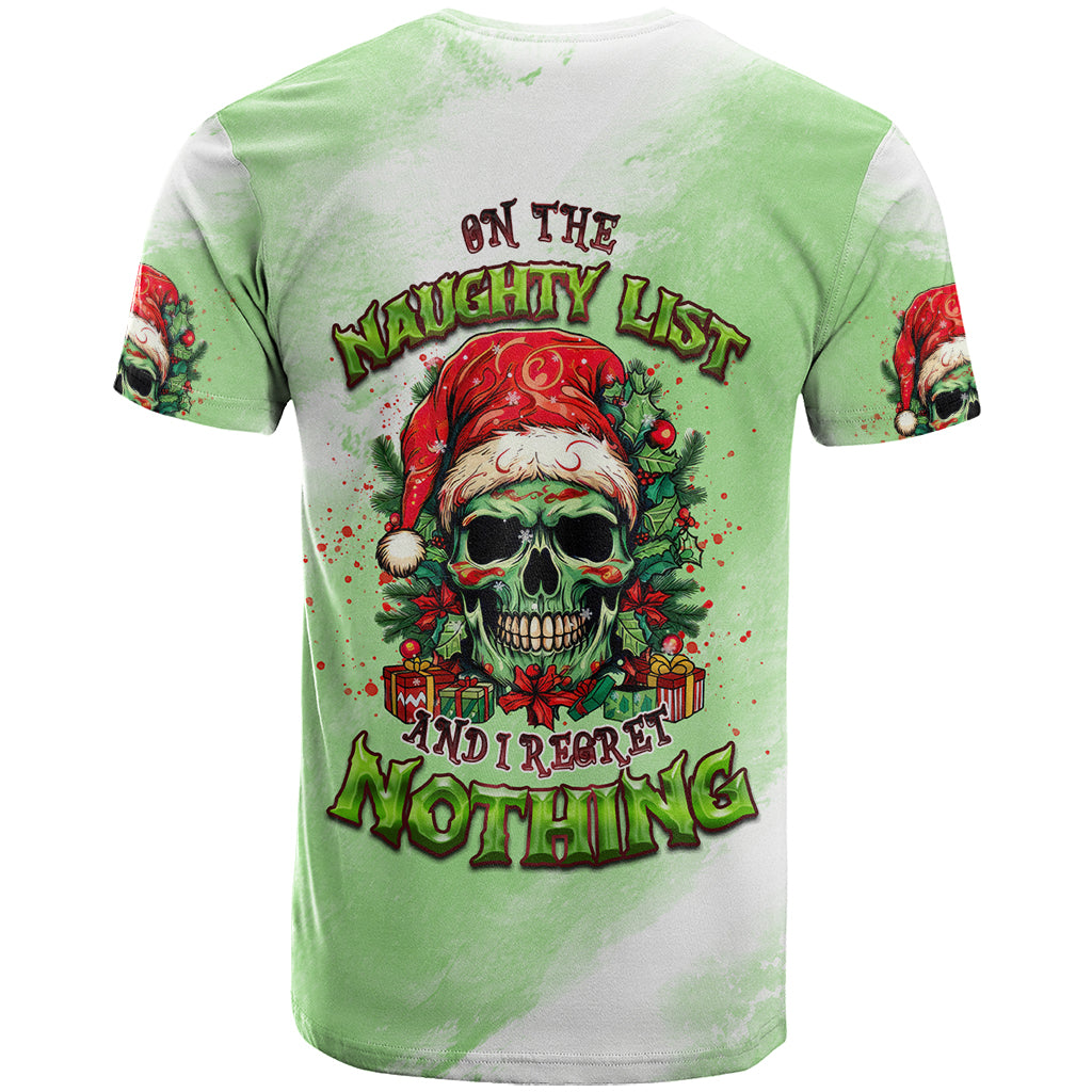 on-the-naughty-list-skull-christmas-t-shirt