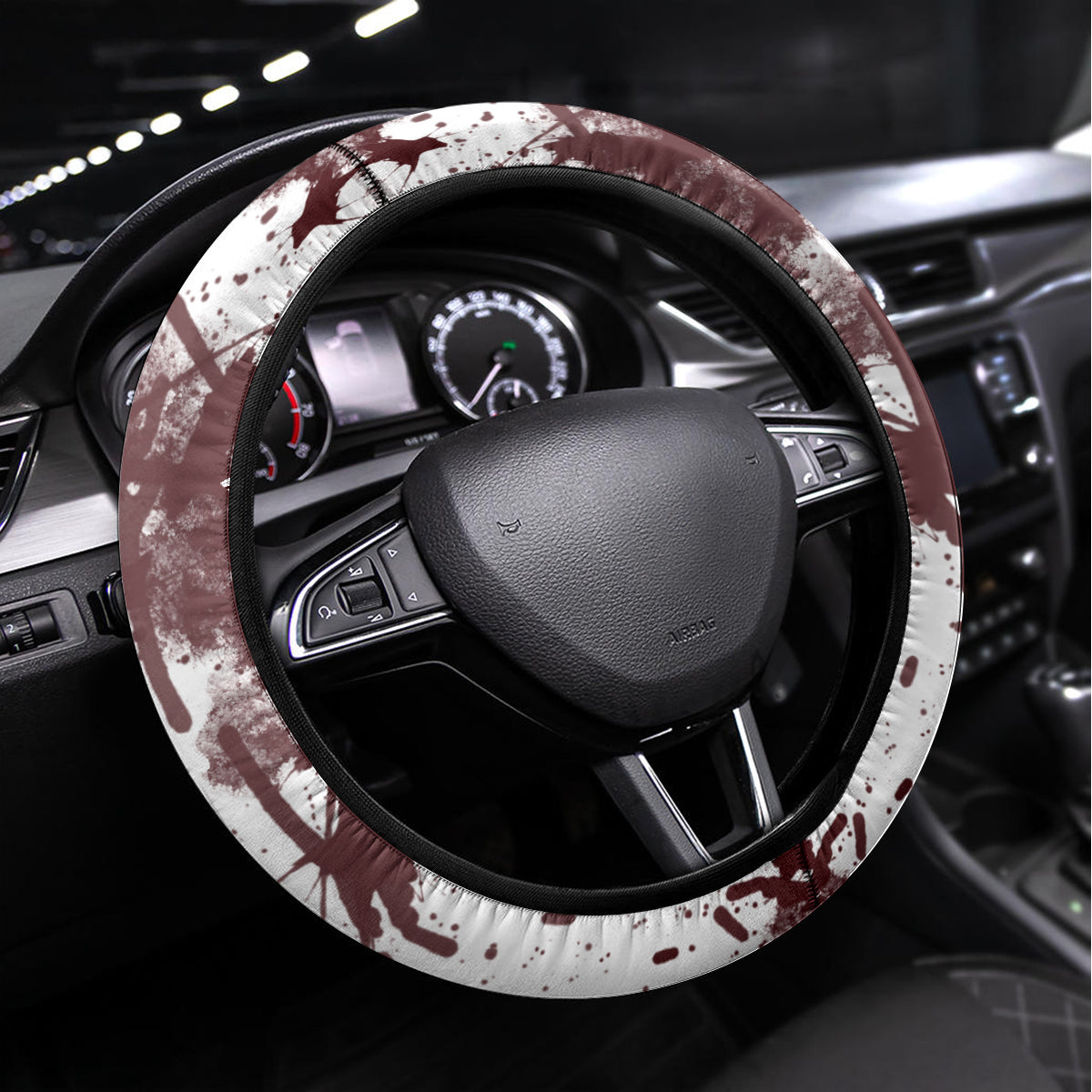 Love Me Like My Demons Do Skull Steering Wheel Cover