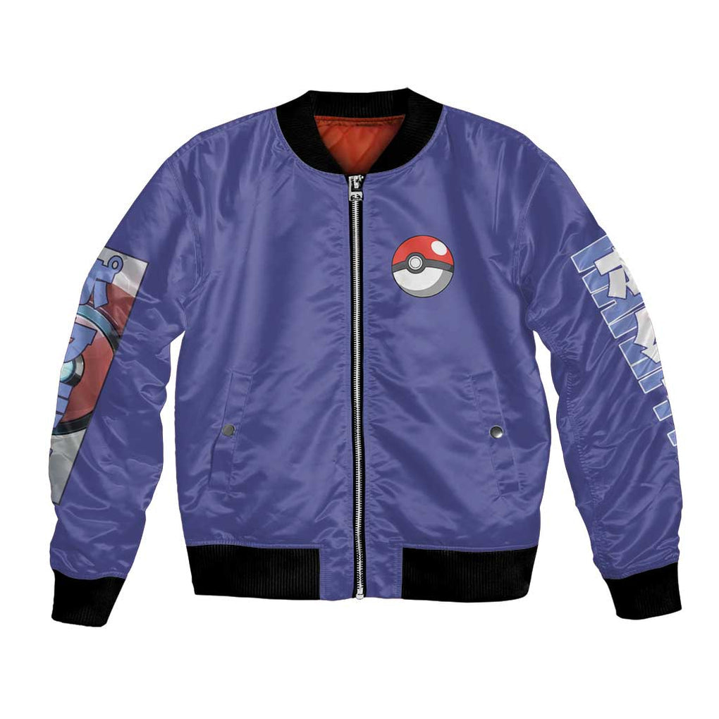 Water Type Poke Bomber Jacket Japan Anime Style