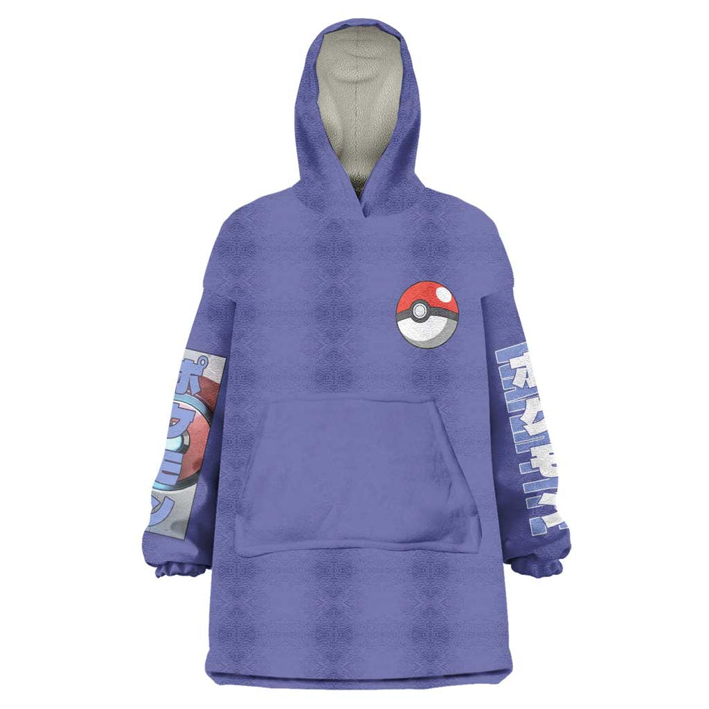 Water Type Poke Wearable Blanket Hoodie Japan Anime Style