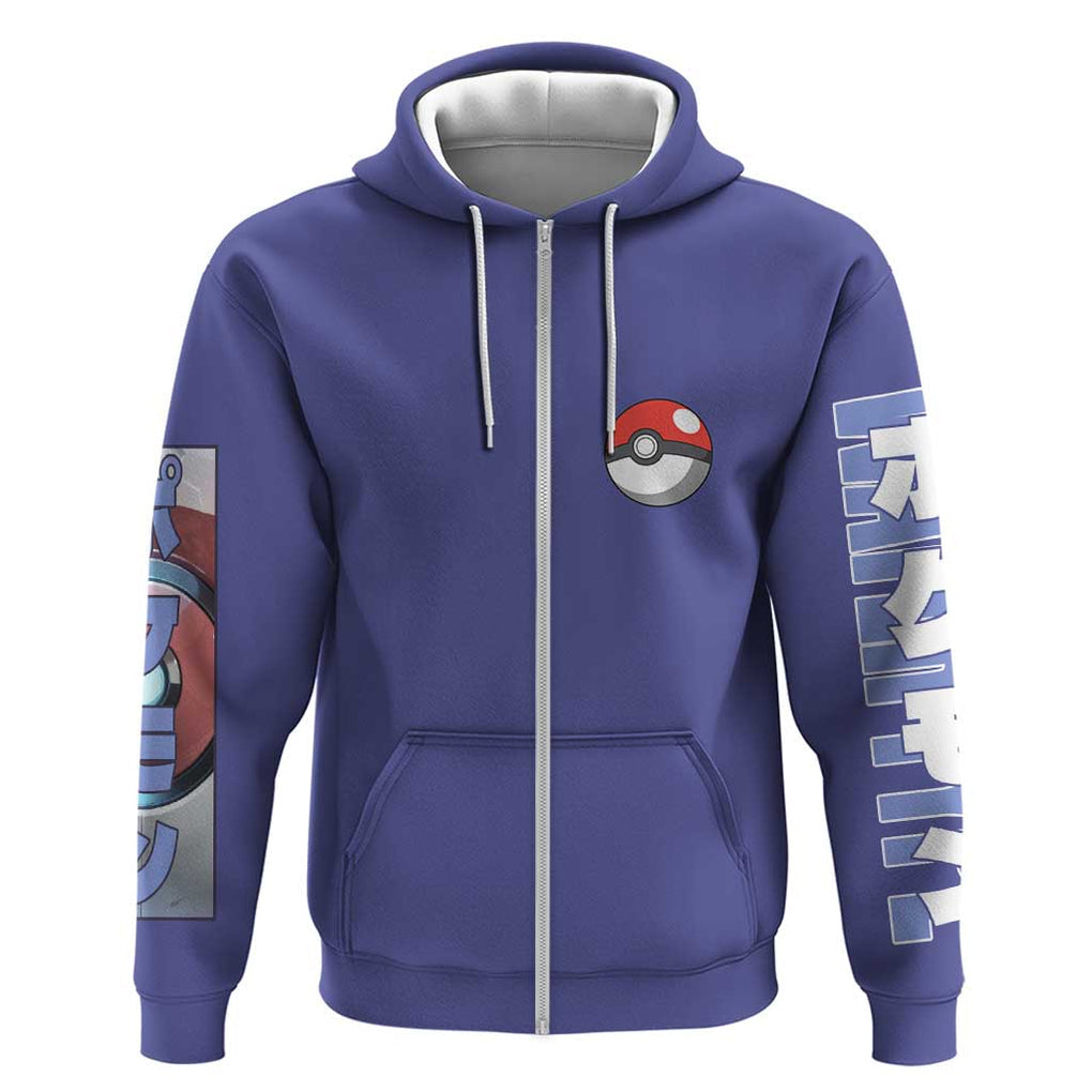 Water Type Poke Zip Hoodie Japan Anime Style