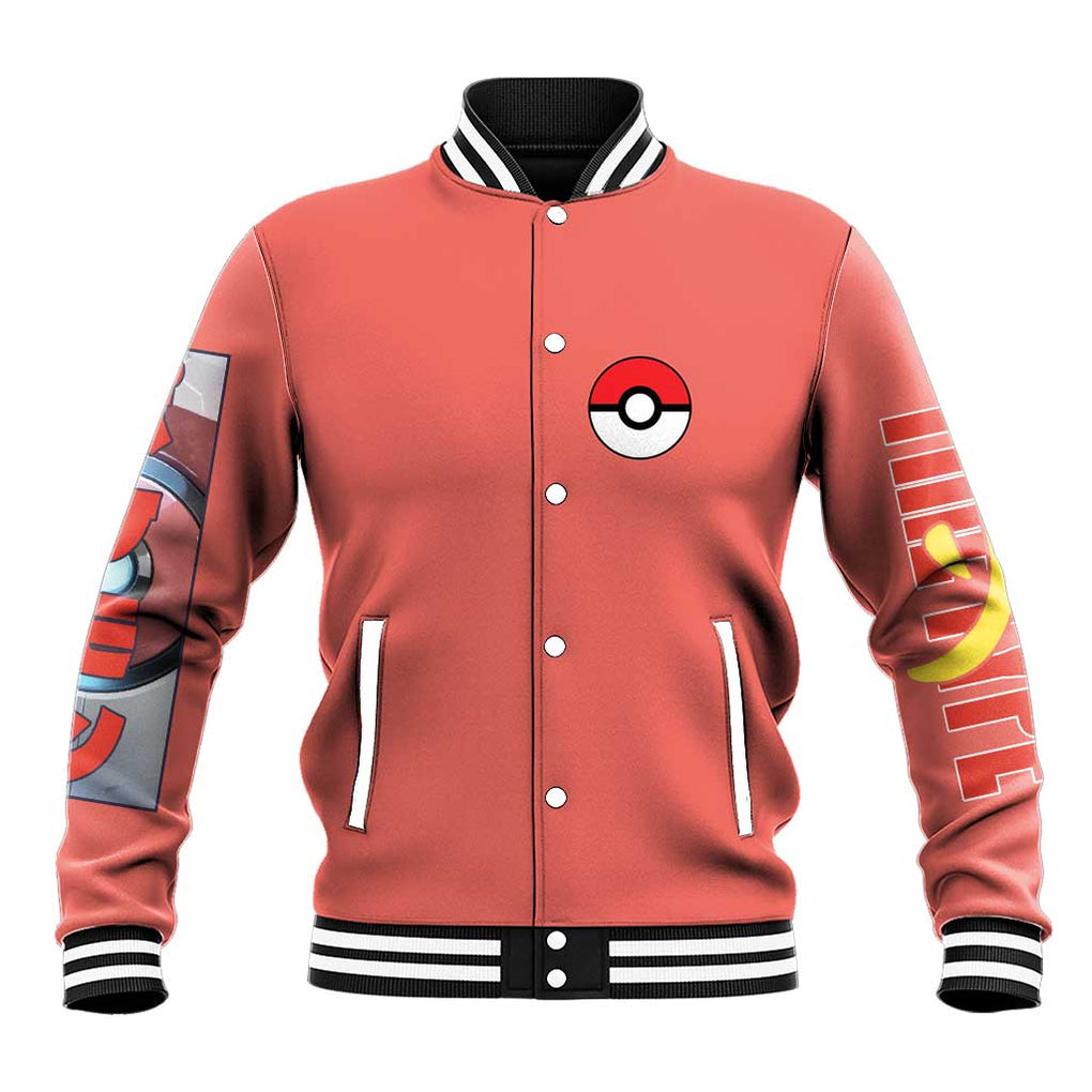 Fire Type Poke Baseball Jacket Japan Anime Style