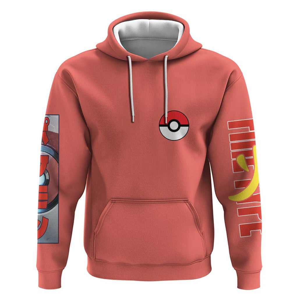 Fire Type Poke Hoodie Japan Anime Style