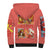 Fire Type Poke Sherpa Hoodie Japan Anime Style