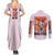 Volcarona Poke Couples Matching Summer Maxi Dress and Long Sleeve Button Shirt Japan Anime Style