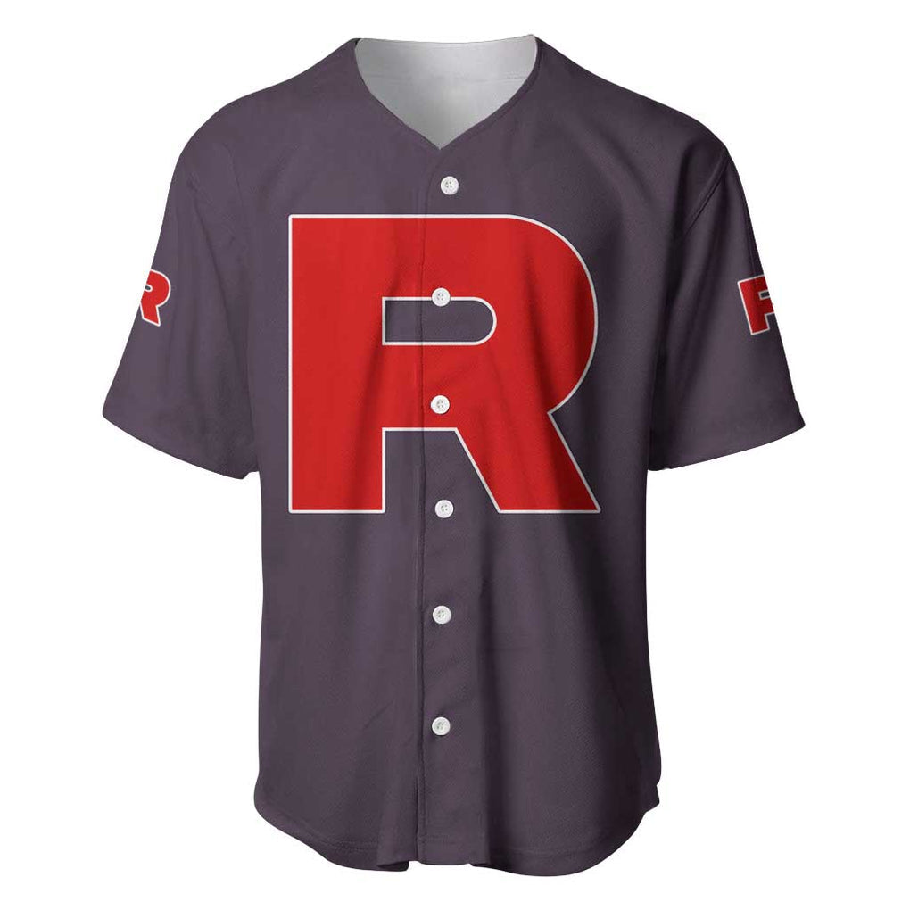 Team Rocket Poke Baseball Jersey Japan Anime Style