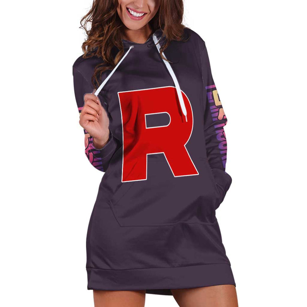 Team Rocket Poke Hoodie Dress Japan Anime Style