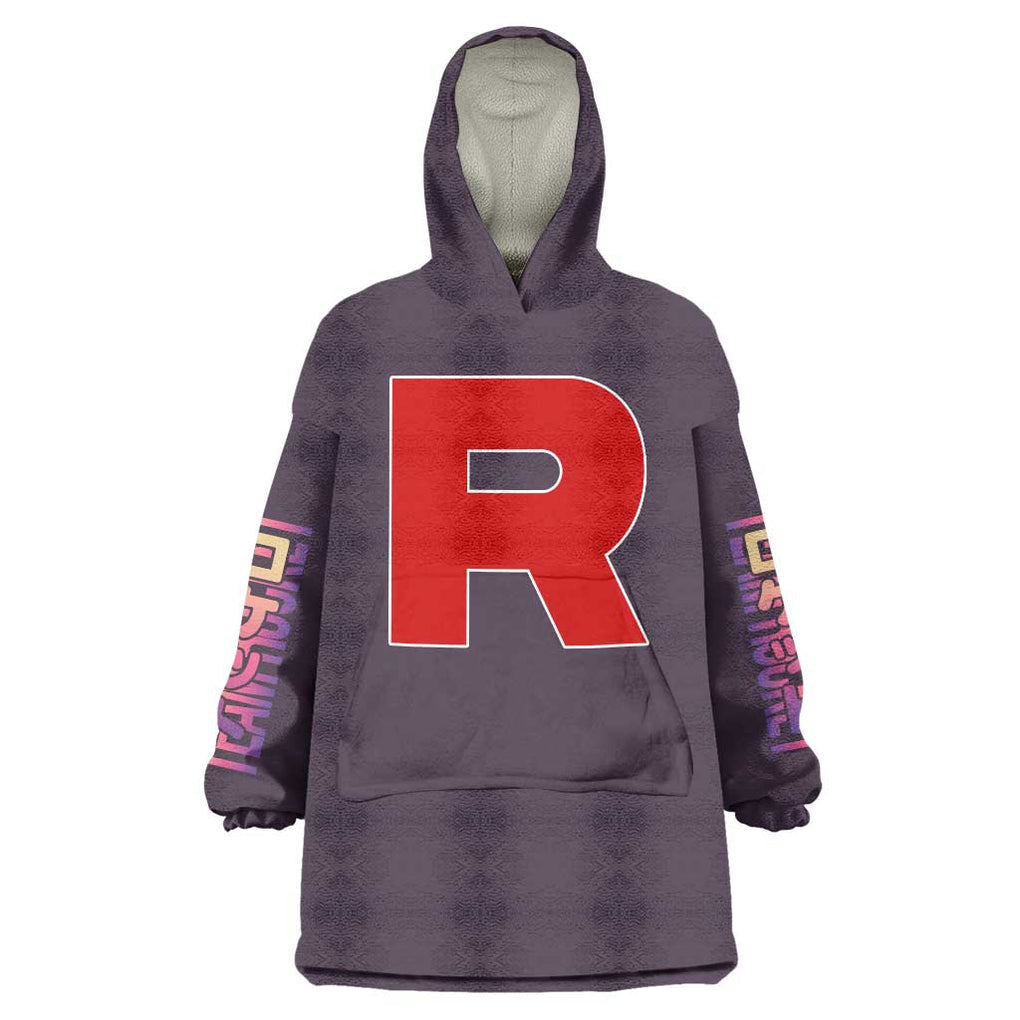 Team Rocket Poke Wearable Blanket Hoodie Japan Anime Style